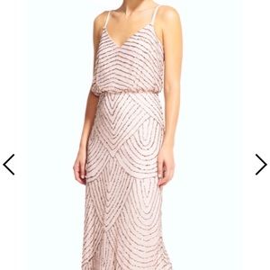 Adrianna Papell beaded dress.